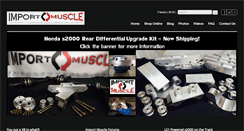 Desktop Screenshot of importmuscle.com