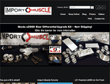 Tablet Screenshot of importmuscle.com